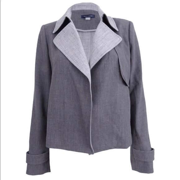 NEW ✨ Tommy Hilfiger Open Front Jacket Grey - Picture 1 of 10
